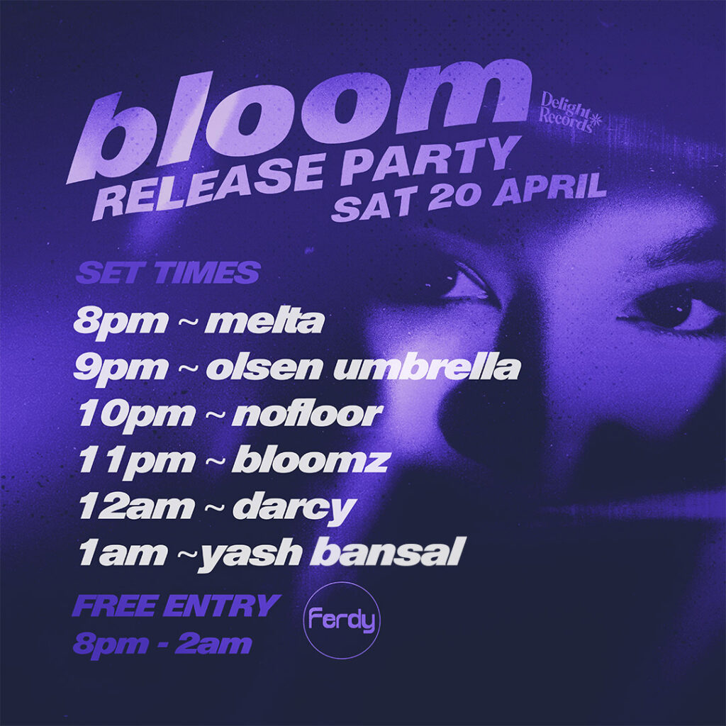 bloom Release Party Set Times